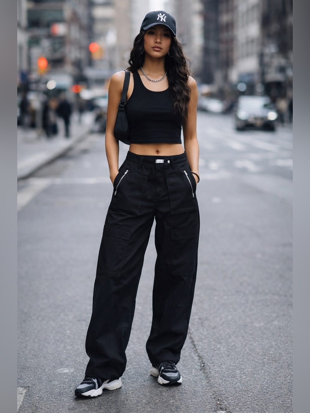 Abercrombie & Fitch Baggy Cargo Pants Women's 28/6S Skater Y2K NWT